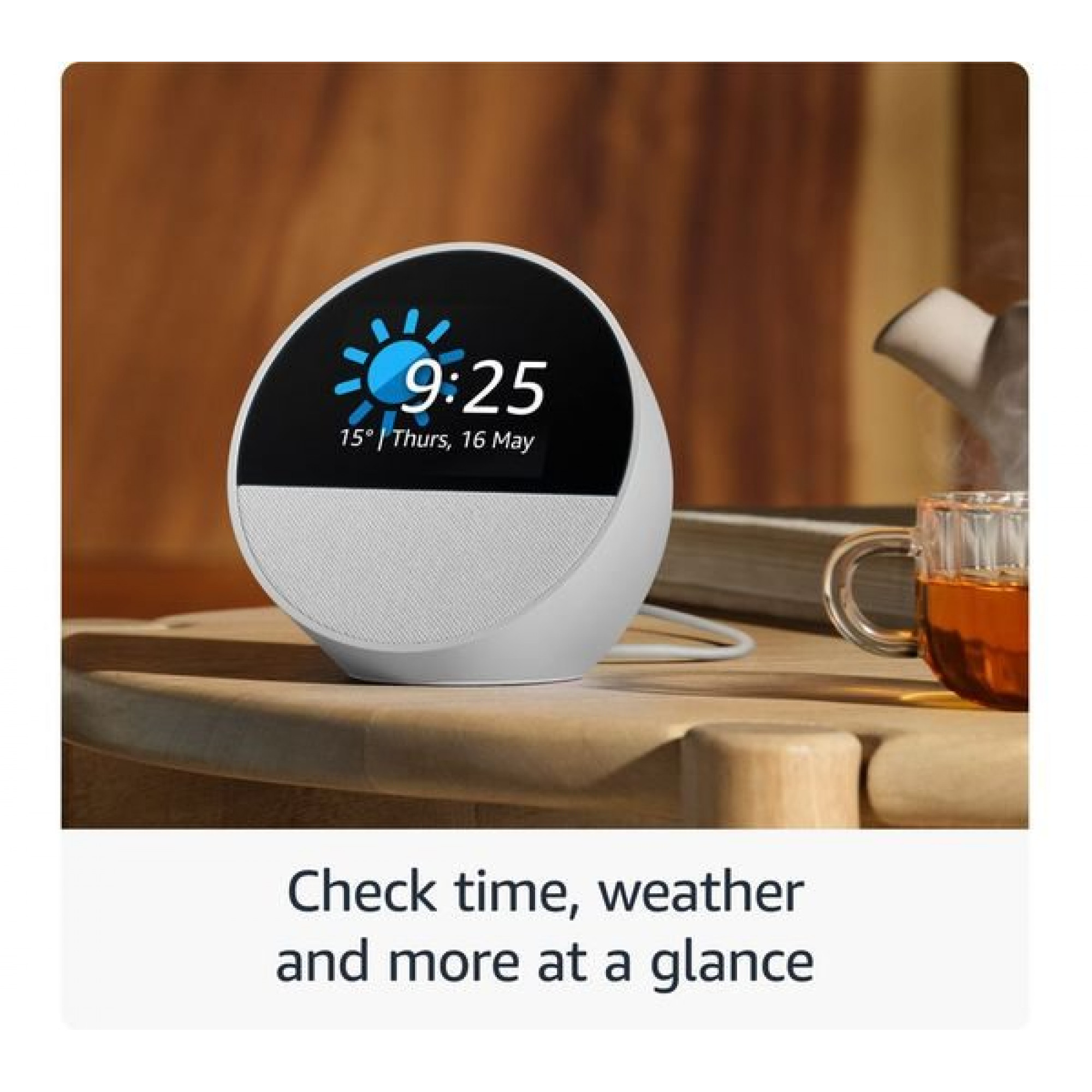 Amazon Echo Spot (2024) - Gletsjerwit