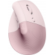 Logitech Lift verticale ergonomische muis, draadloos - roze