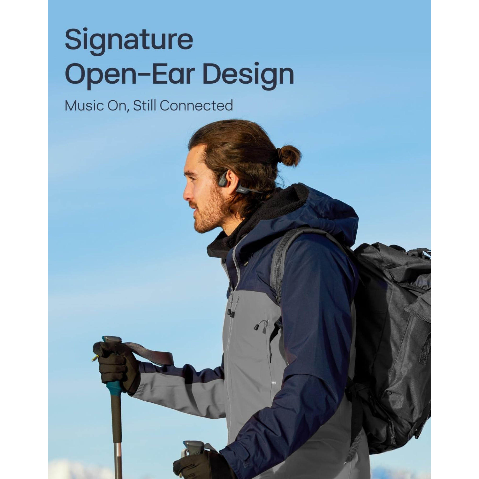 SHOKZ OpenRun Pro 2 draadloze oortelefoon met open oren - zwart SHOKZ OpenRun Pro 2 draadloze oortelefoon met open oren - zwart