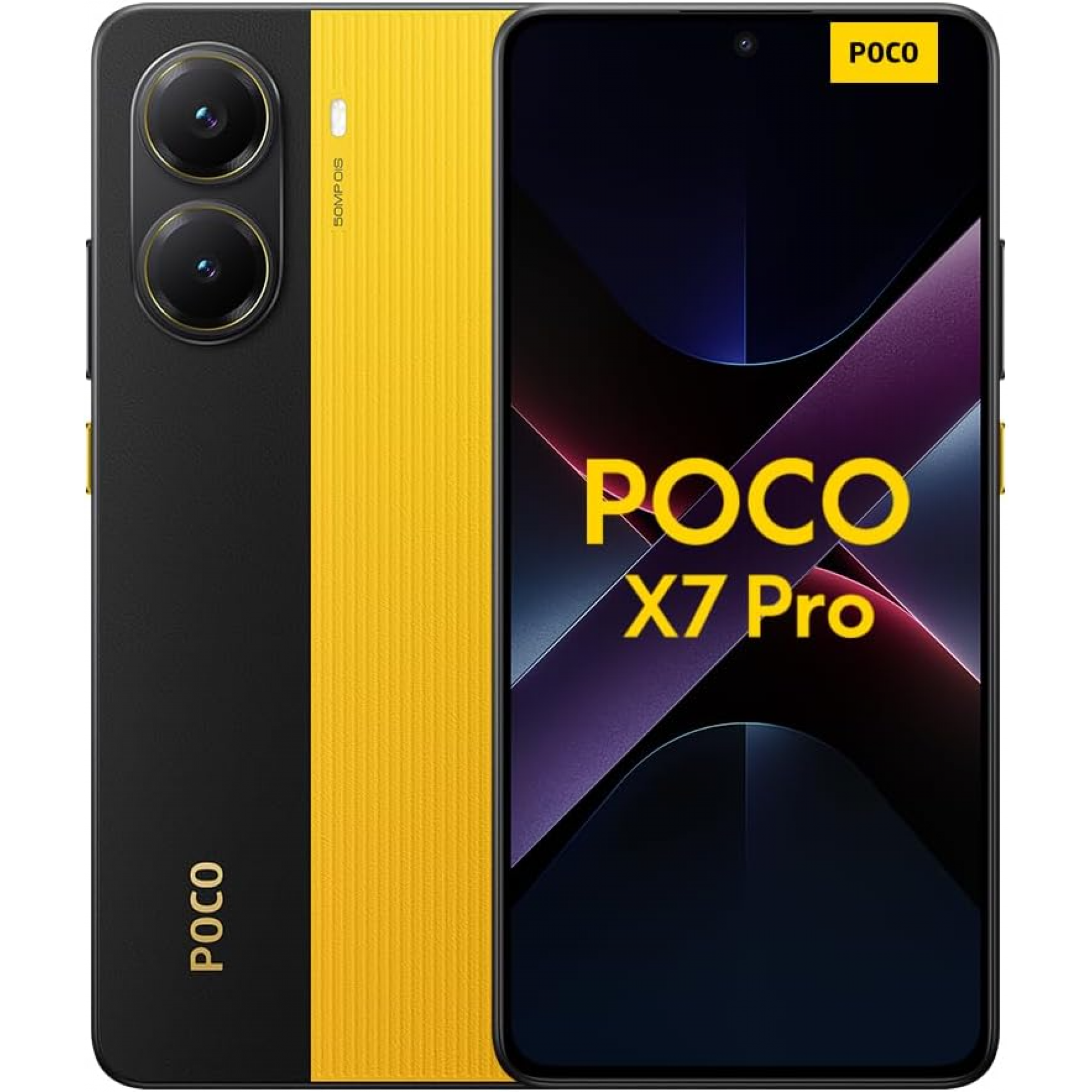 Xiaomi Poco X7 Pro 5G Smartphone (Dual-Sim, 12+512GB) - Yellow