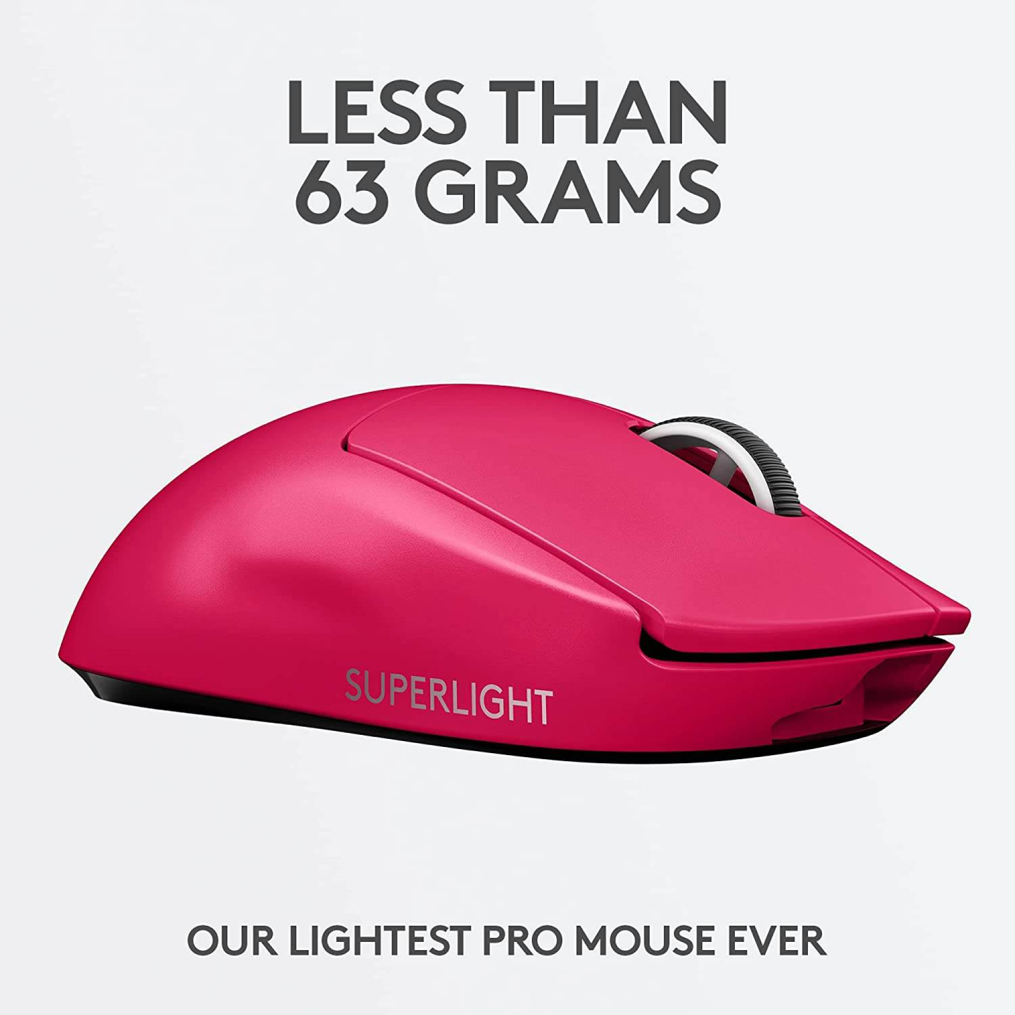 Logitech G PRO X (Superlight Draadloos) - Magenta