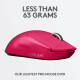 Logitech G PRO X (Superlight Draadloos) - Magenta
