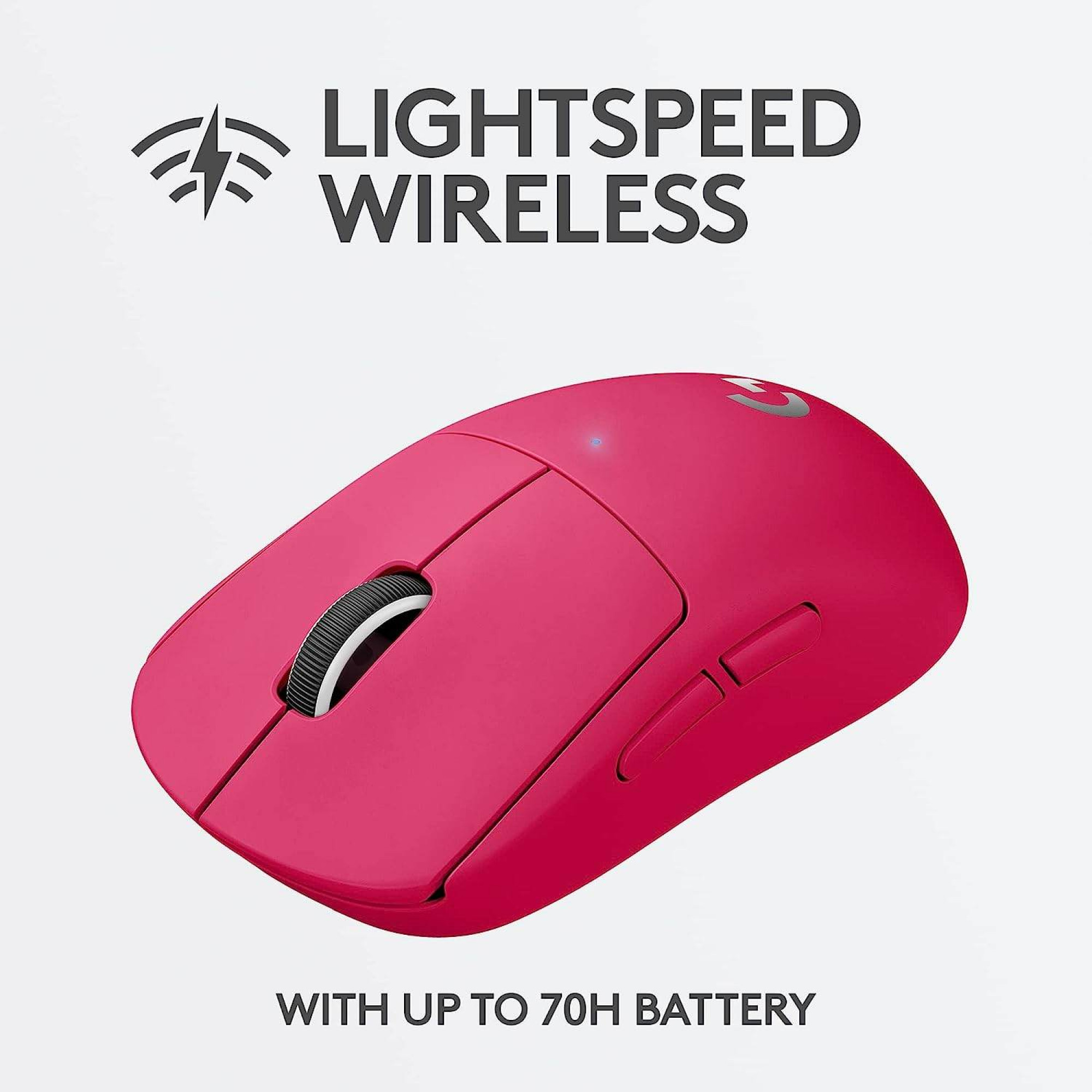 Logitech G PRO X (Superlight Draadloos) - Magenta